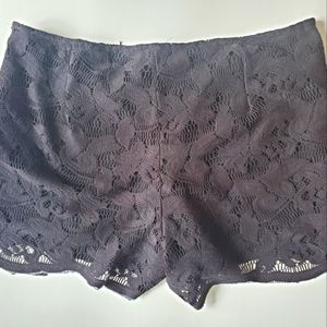Lace crochet shorts